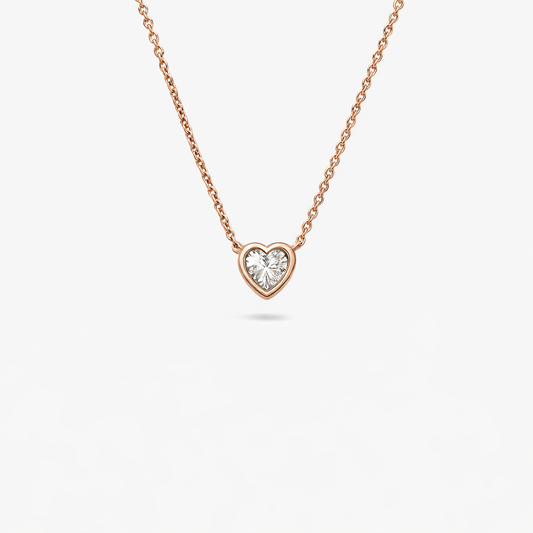 Floating Bezel Harte shape pendant