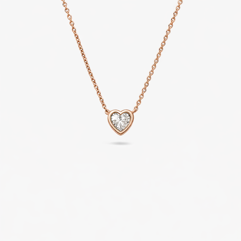 Floating Bezel Harte shape pendant