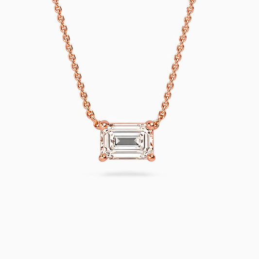 Floating pendant Emerald shape