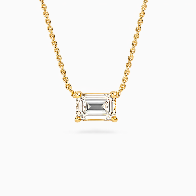 Floating pendant Emerald shape