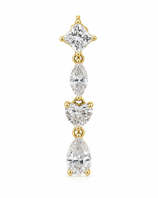 Eli Multi-shape Earring - Single Earring