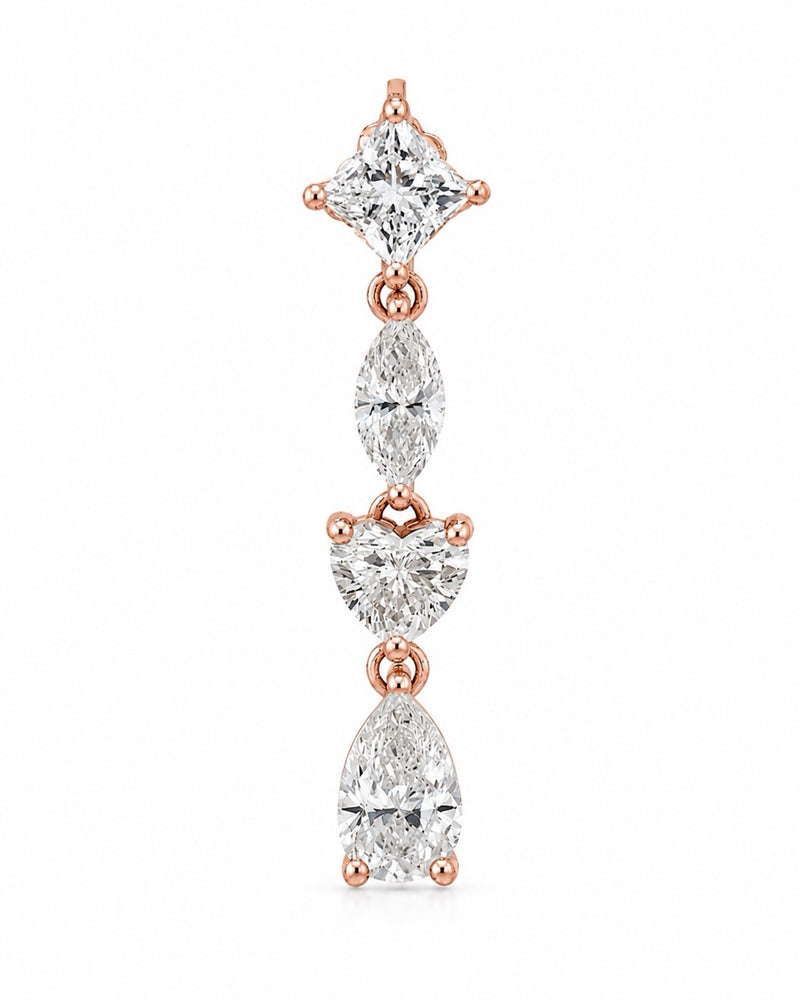 Eli Multi-shape Earring - Single Earring