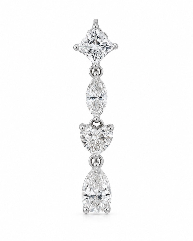 Eli Multi-shape Earring - Single Earring