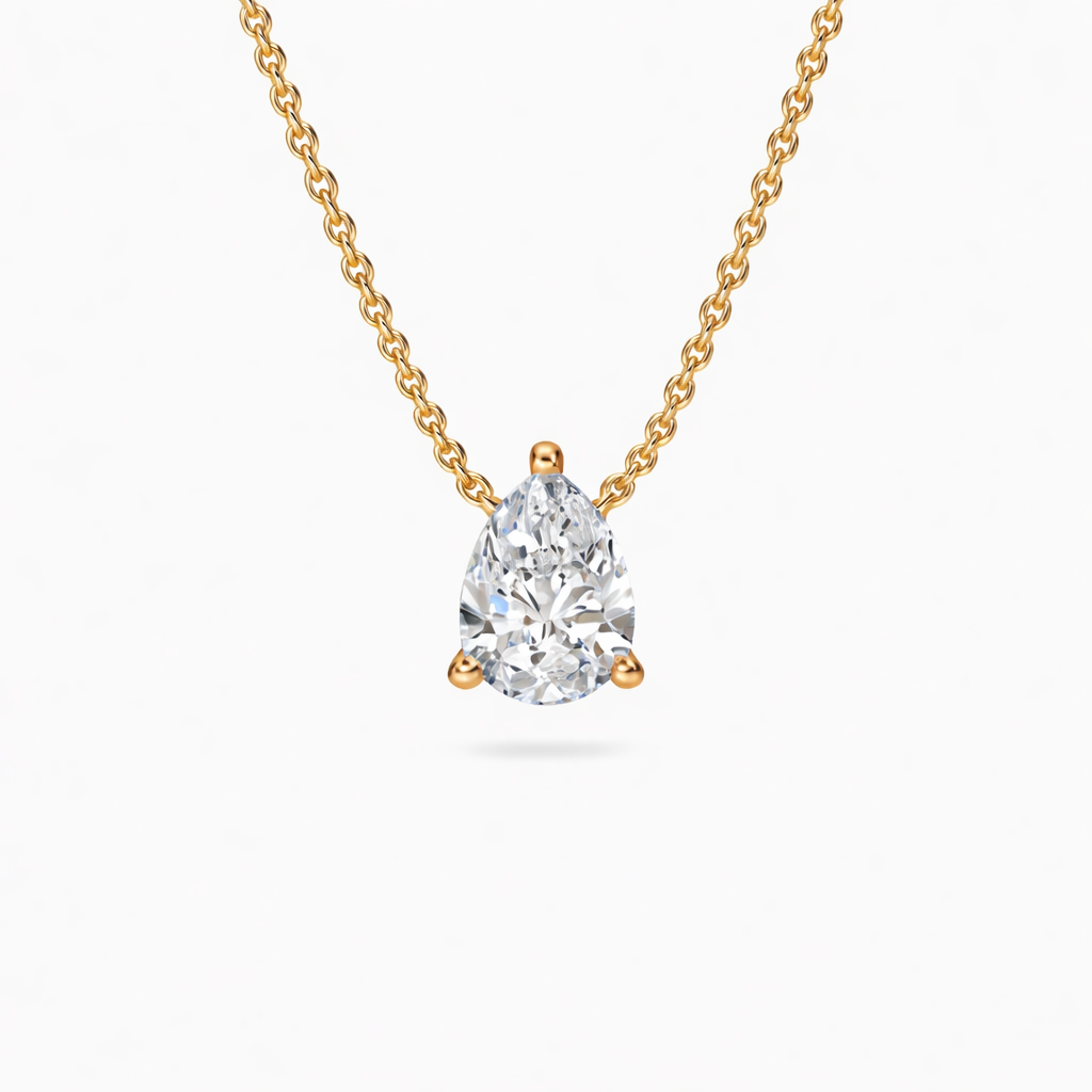 Floating pendant Pear shape