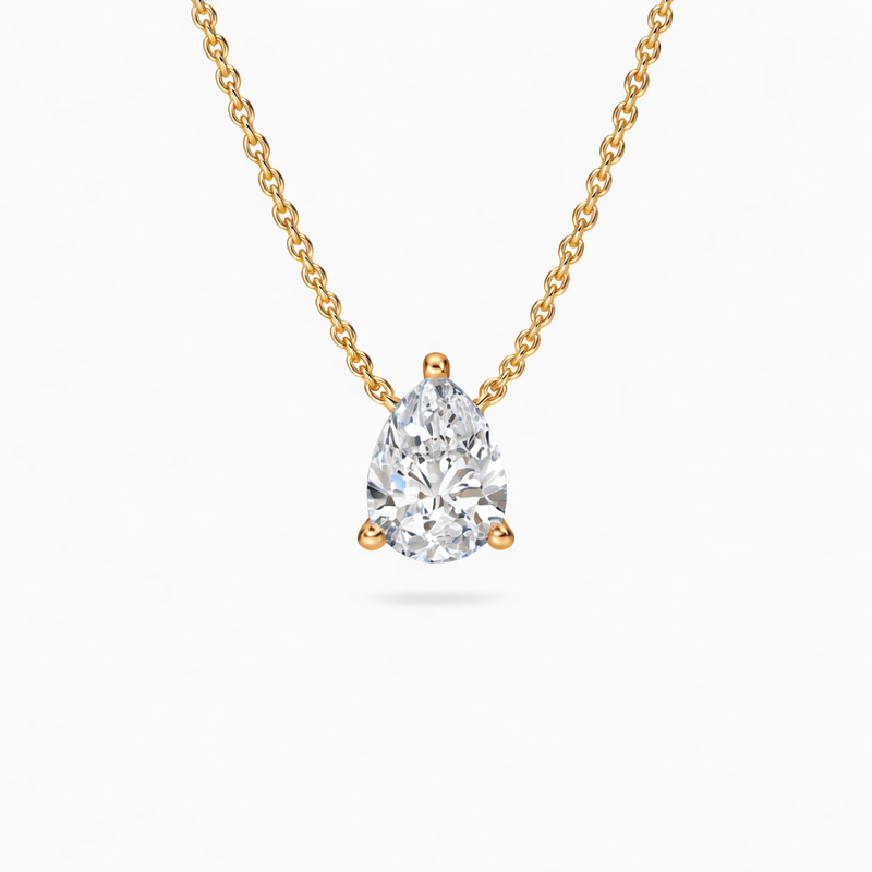 Floating pendant Pear shape